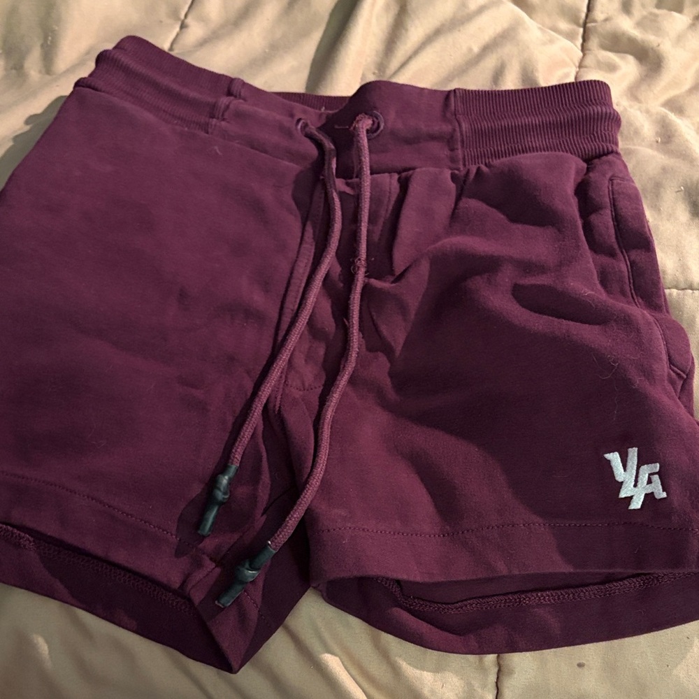 YoungLA Men's Burgundy Athletic Shorts
